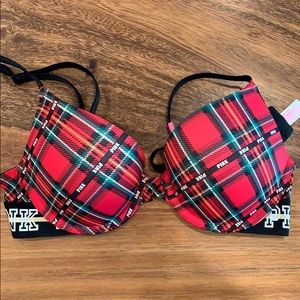 COPY - Plaid Victoria’s Secret push up bra ❤️